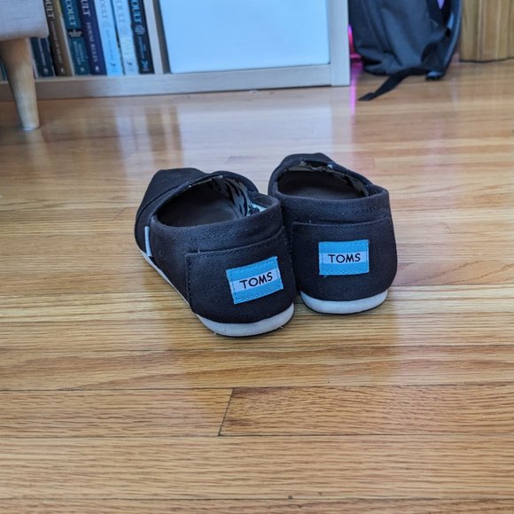 TOMS Alpargata Black Heritage Canvas Shoes - Picture 8 of 8